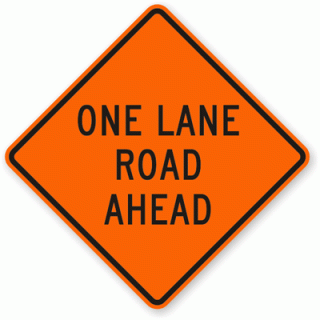 one lane