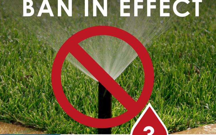 irrigation ban in effect